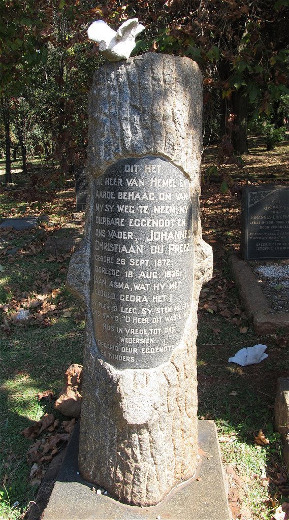 PREEZ Johannes Christiaan, du 1872-1936