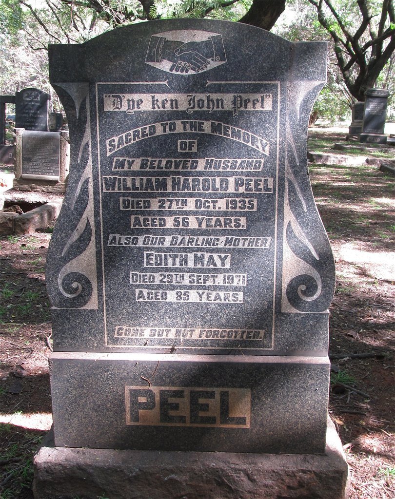 PEEL William Harold -1935 &amp; Edith May -1971