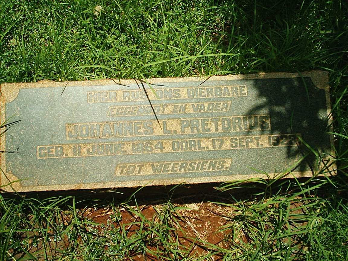 PRETORIUS Johannes L. 1864-1923