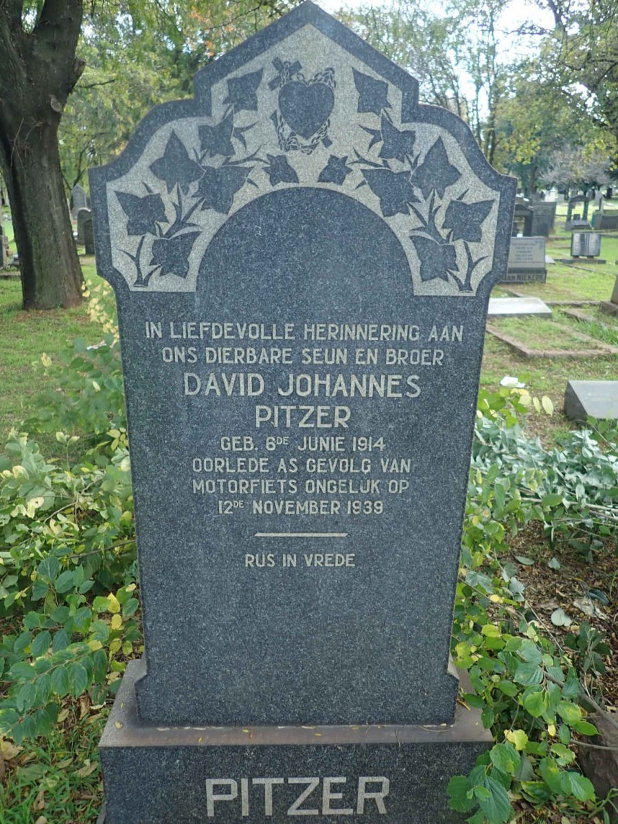 PITZER David Johannes 1914-1939