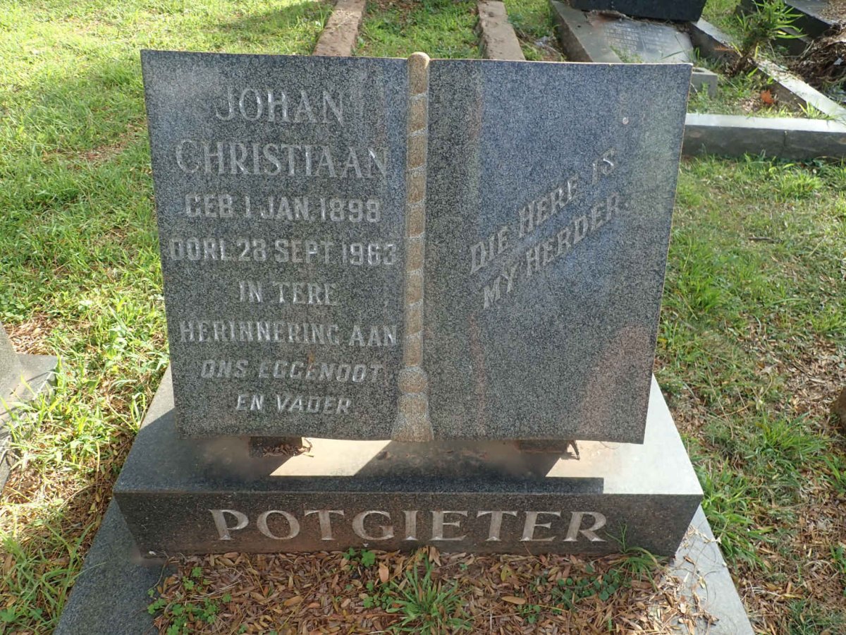 POTGIETER Johan Christiaan 1898-1963