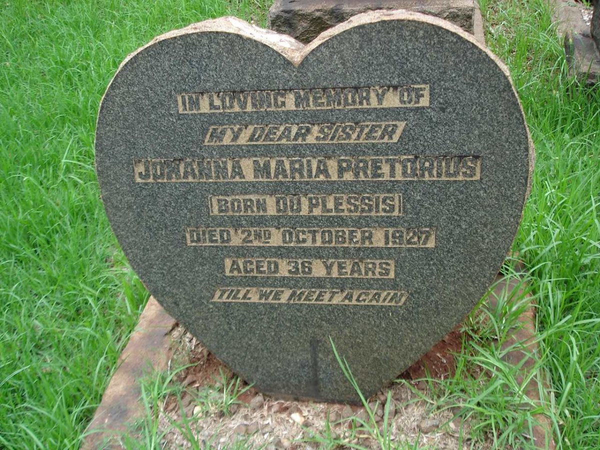 PRETORIUS Johanna Maria nee DU PLESSIS -1927