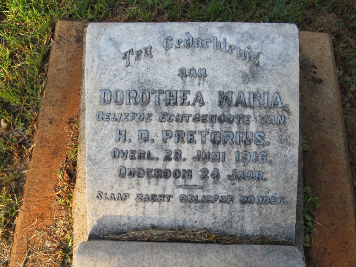 PRETORIUS Dorothea Maria -1916