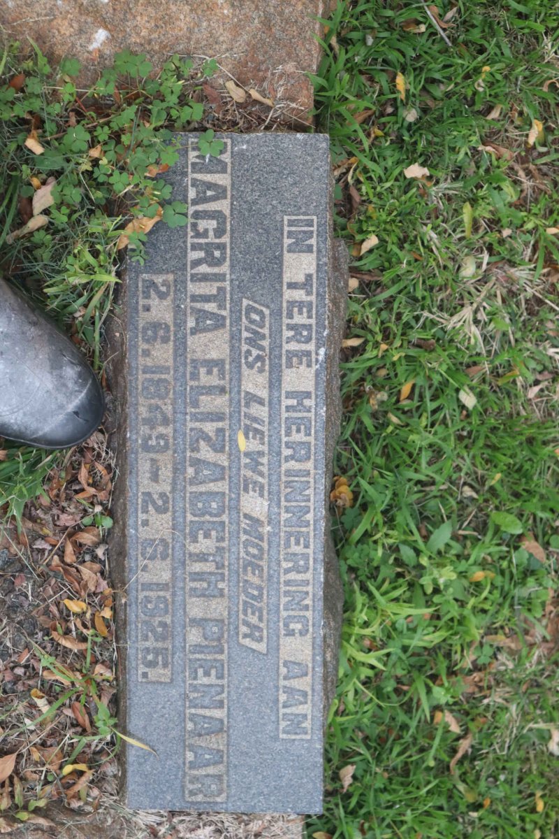 PIENAAR Magrita Elizabeth 1849-1925