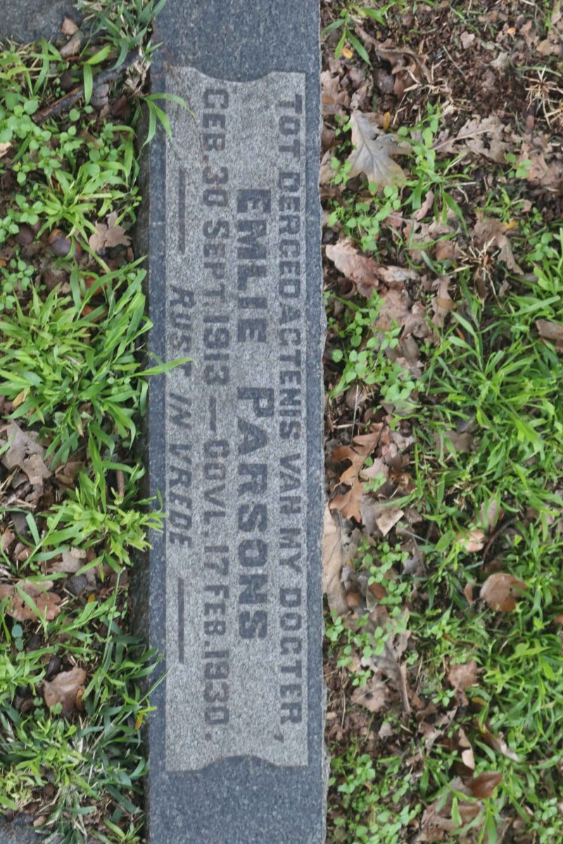 PARSONS Emlie 1913-1930
