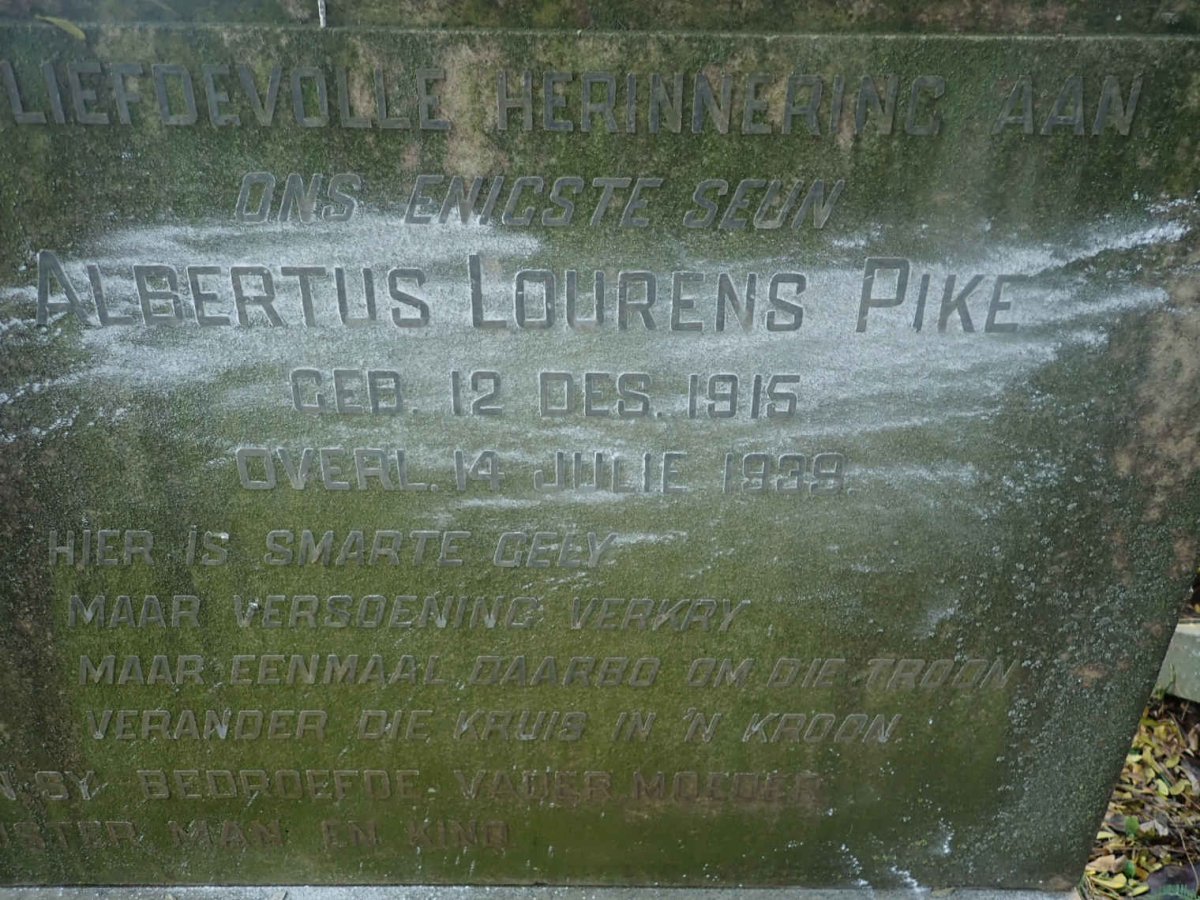 PIKE Albertus Lourens 1915-1939