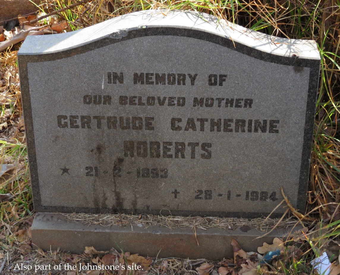 ROBERTS Gertrude Catherine 1893-1984