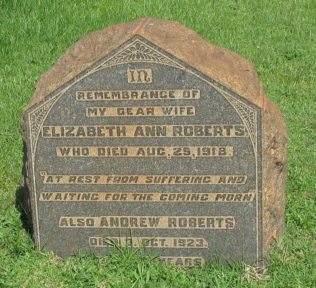 ROBERTS Andrew -1923 &amp; Elizabeth Ann -1918