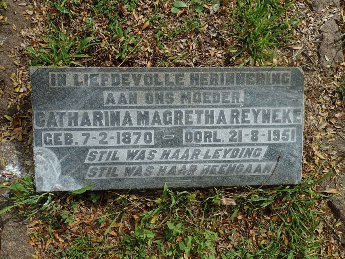 REYNEKE Catharina Magretha 1870-1951