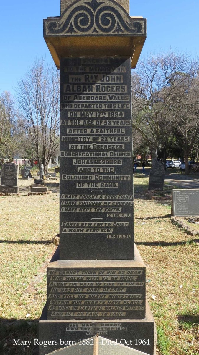 ROGERS John Alban -1934 &amp; Mary 1882-1964