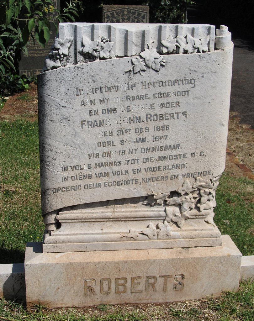 ROBERTS Frank John 1895-19?7