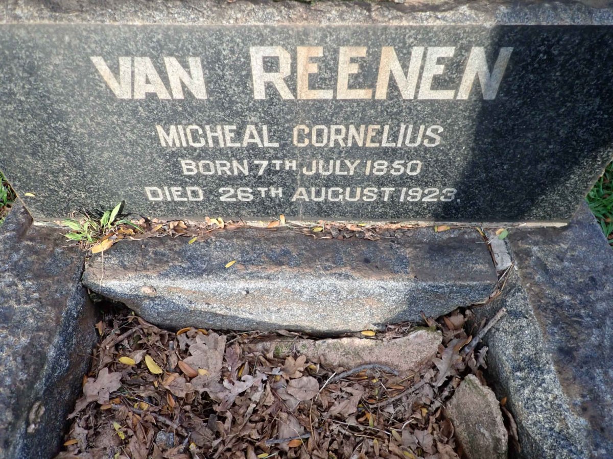 REENEN Micheal Cornelius, van 1850-1923