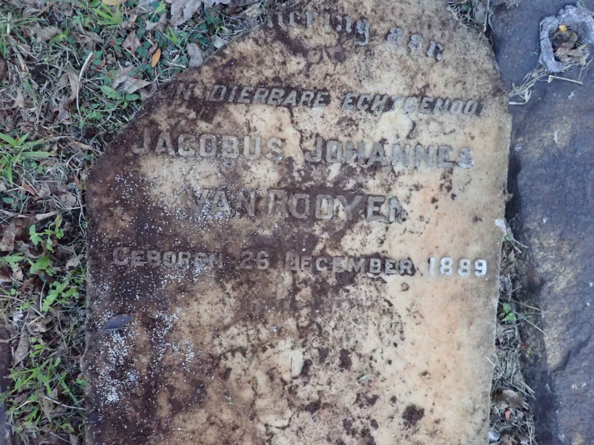 ROOYEN Jacobus Johannes, van 1889-