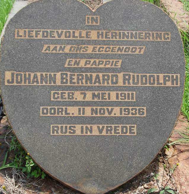 RUDOLPH Johann Bernard 1911-1936