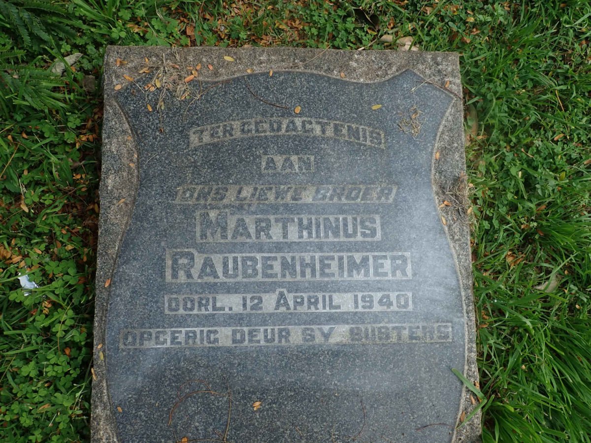 RAUBENHEIMER Marthinus -1940