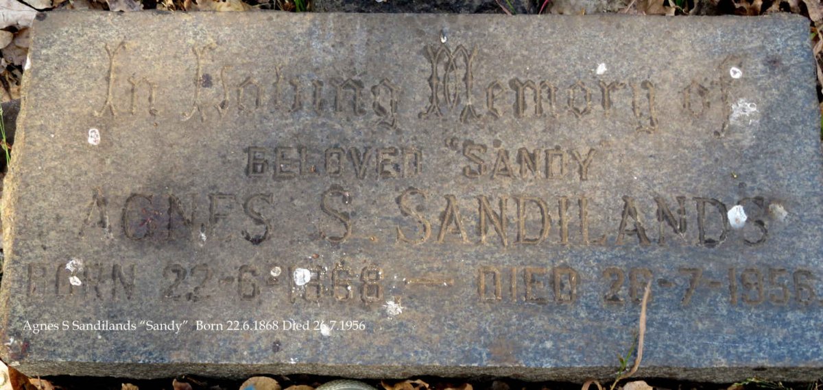 SANDILANDS Agnes S. 1868-1956