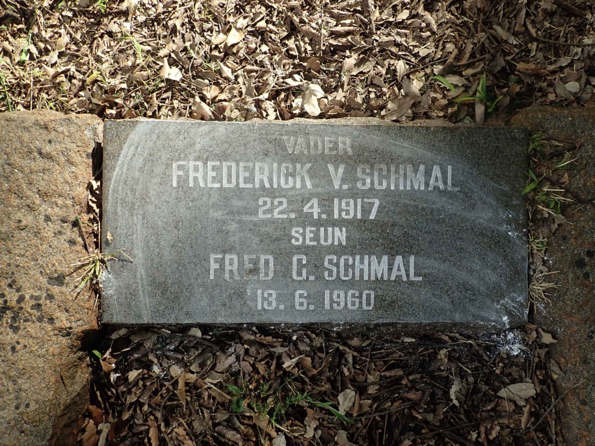 SCHMAL Frederick V. -1917 :: SCHMAL Fred G. -1960