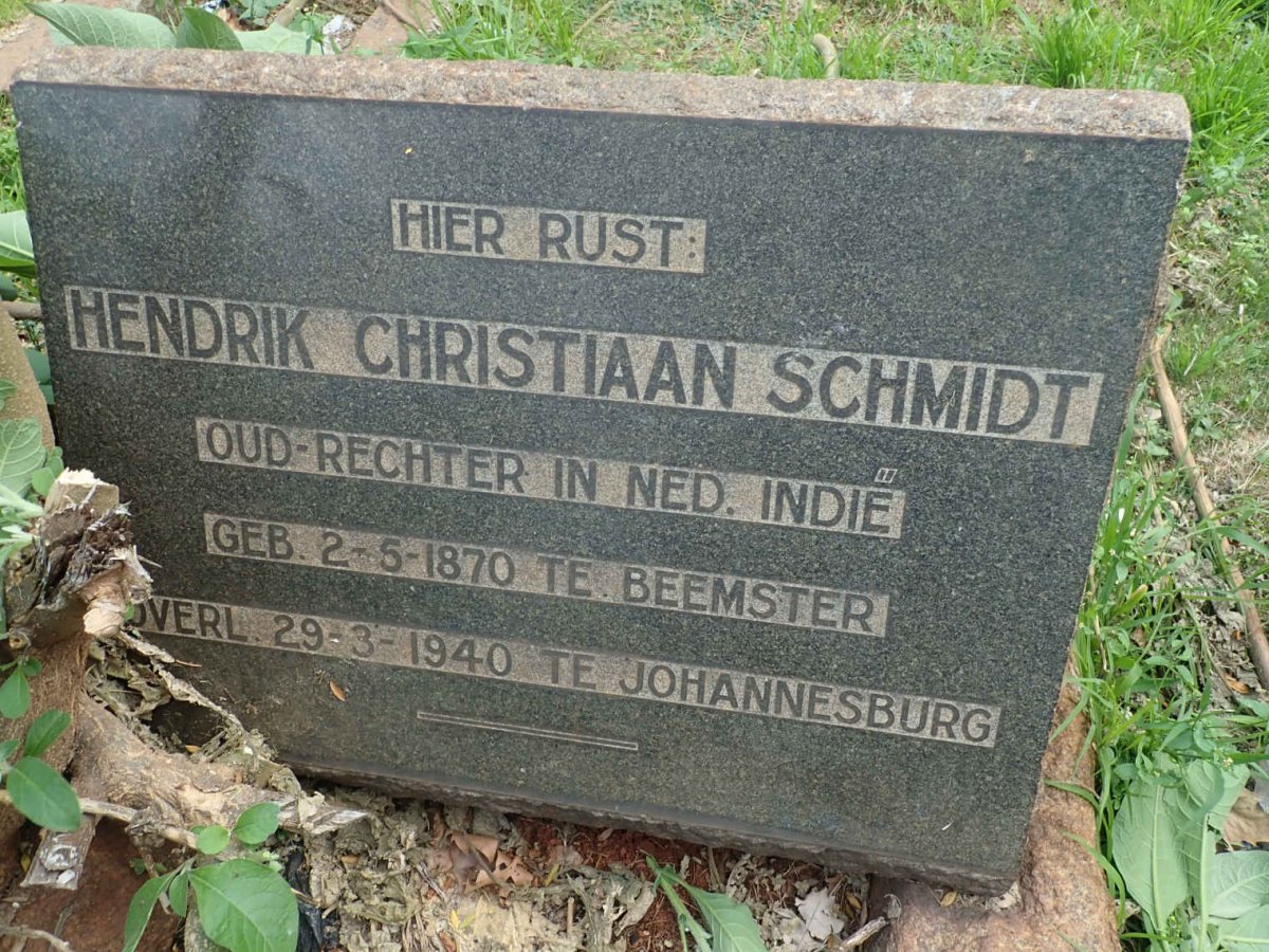 SCHMIDT Hendrik Christiaan 1870-1940
