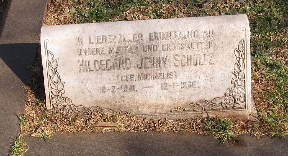 SCHULTZ Hildegard Jenny nee MICHAELIS 1891-1956