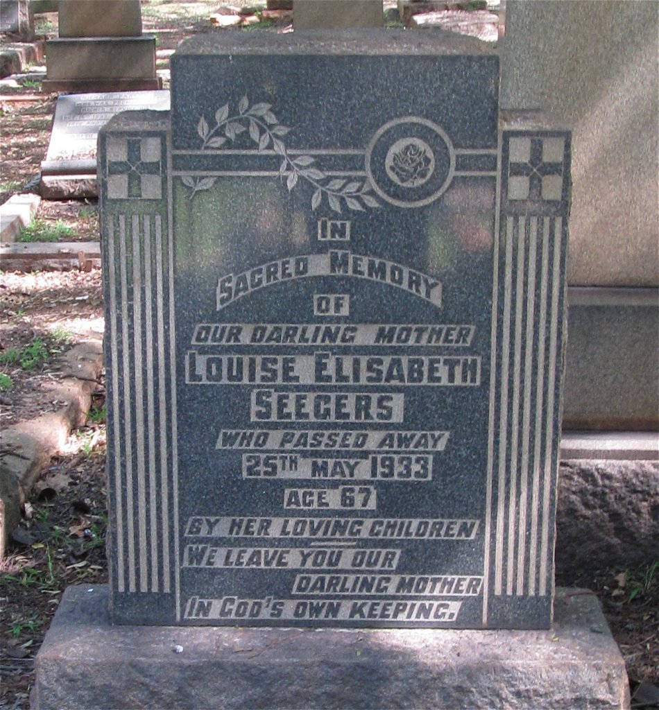 SEEGERS Louise Elisabeth -1933