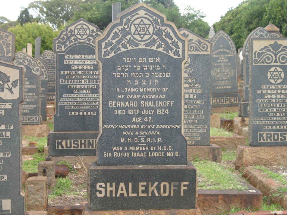 SHALEKOFF Bernard -1924