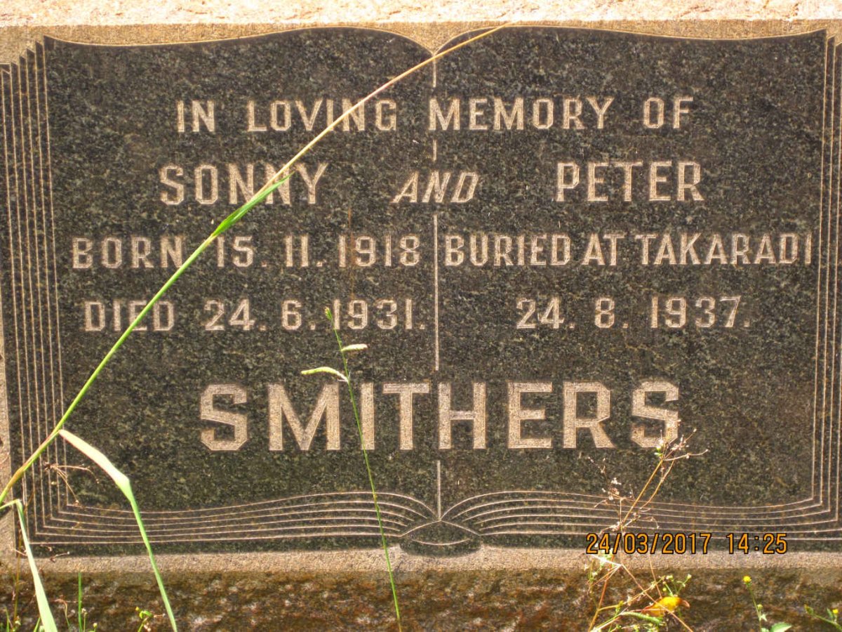 SMITHERS Sonny 1918-1931 :: SMITHERS Peter -1937