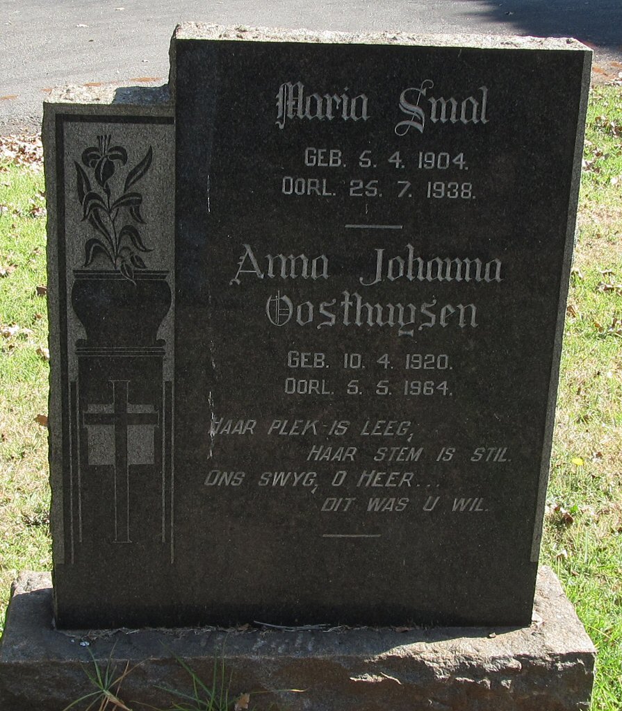 SMAL Maria 1904-1938 :: OOSTHUYSEN Anna Johanna 1920-1964