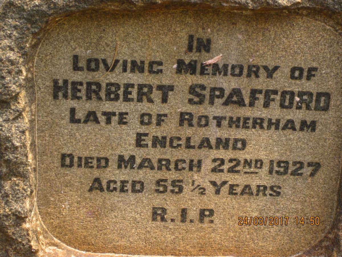 SPAFFORD Herbert -1927