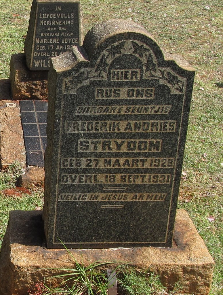 STRYDOM Frederik Andries 1928-1931