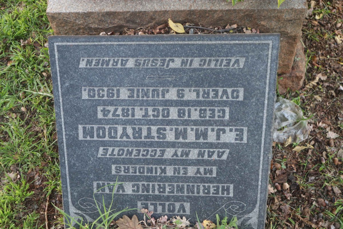 STRYDOM E.J.M.M. 1874-1930