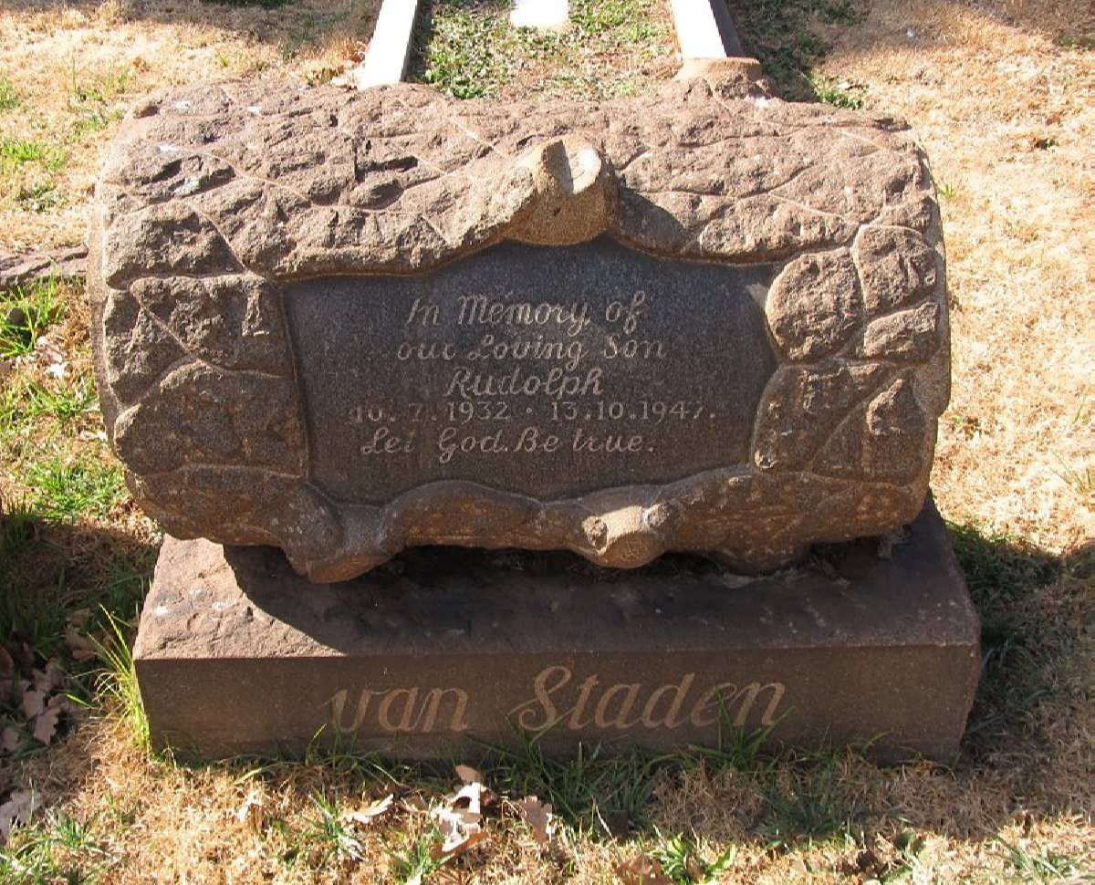 STADEN Rudolph, van 1932-1947