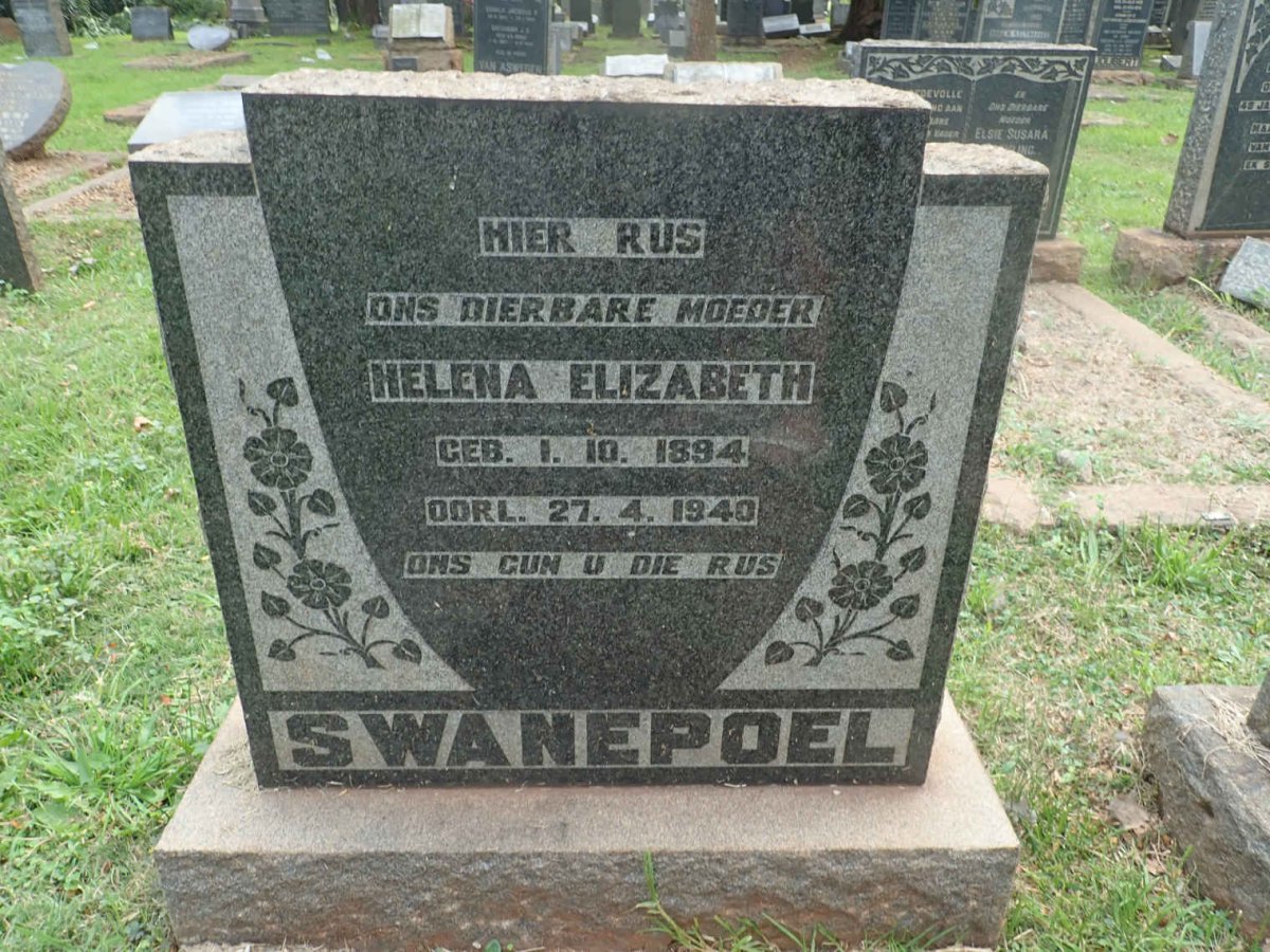 SWANEPOEL Helena Elizabeth 1894-1940