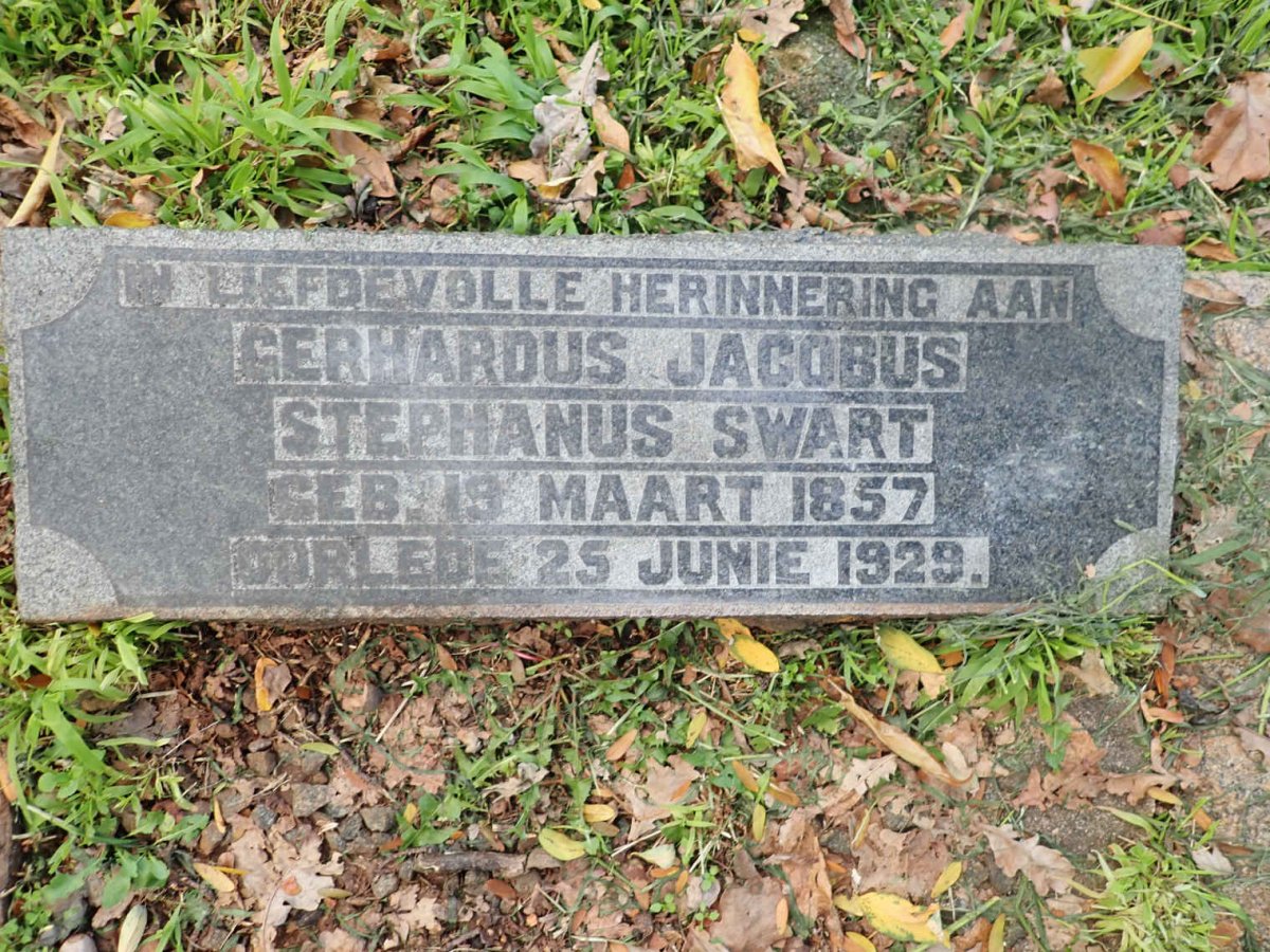 SWART Gerhardus Jacobus Stephanus 1857-1929