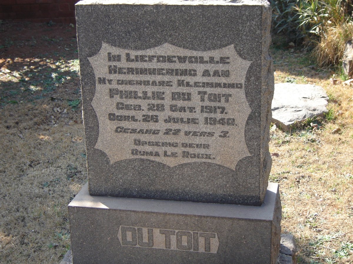 TOIT Phillie, du 1917-1940