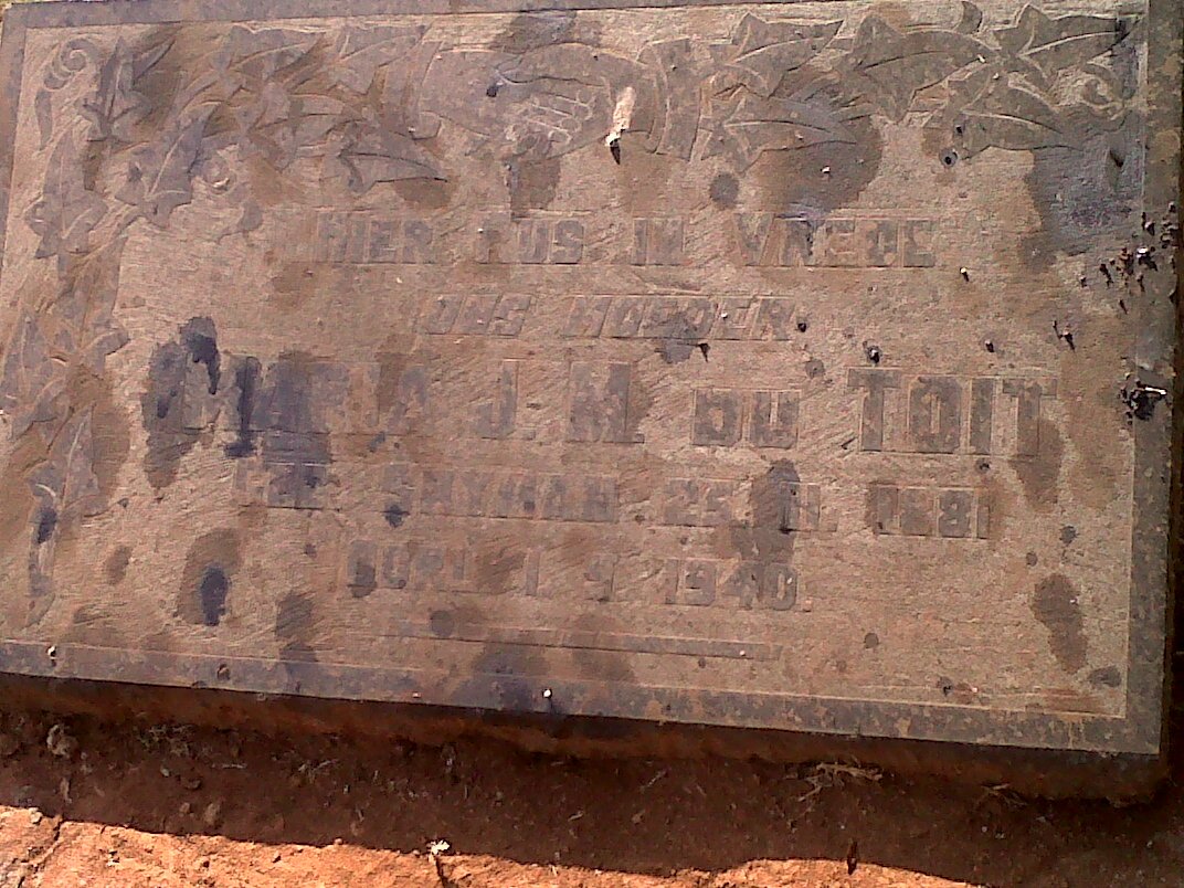 TOIT Maria J.M., du nee SNYMAN 1881-1940