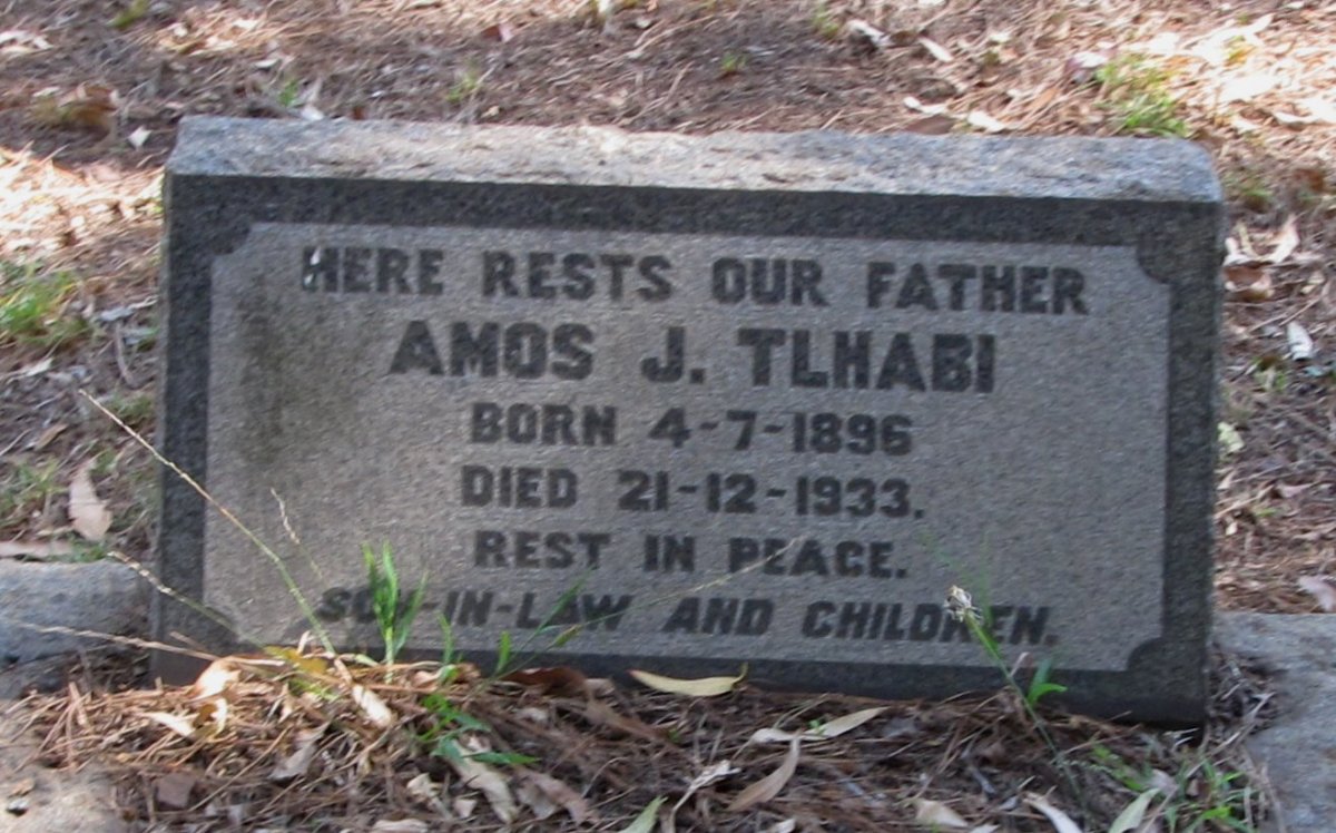 TLHABI Amos J. 1896-1933