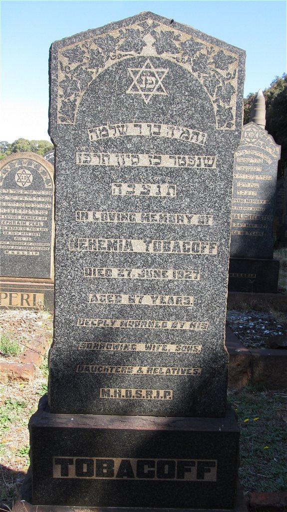 TOBACOFF Nehemia -1927