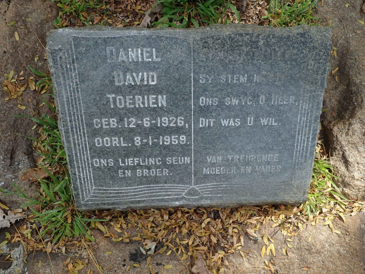 TOERIEN Daniel David 1926-1959