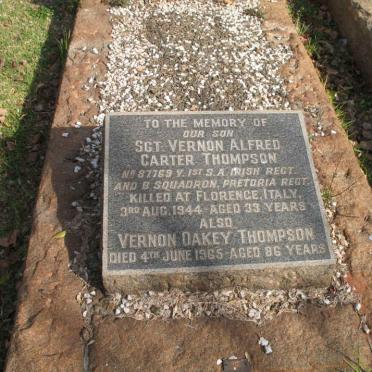 THOMPSON Vernon Alfred Carter -1944 :: THOMPSON Vernon Oakey -1965