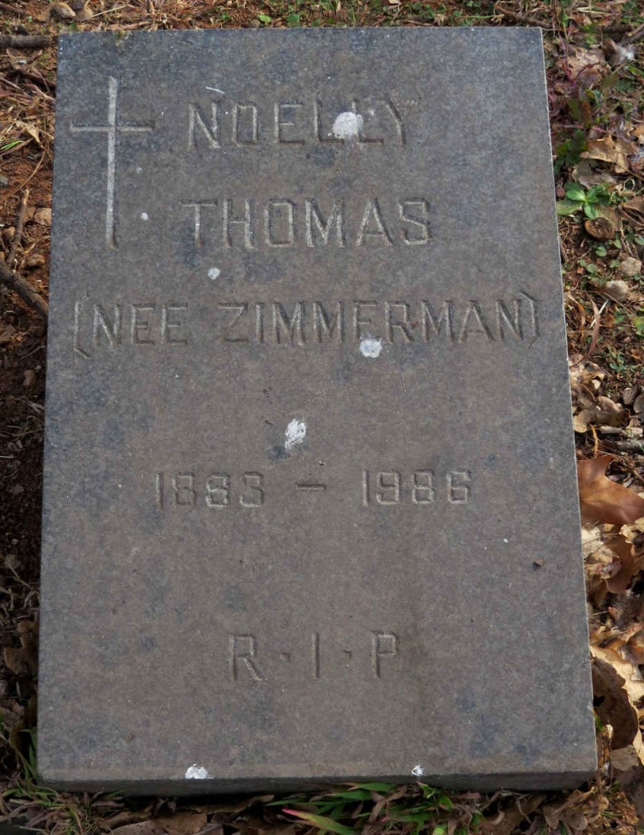 THOMAS Noelly nee ZIMMERMANN 1893-1986