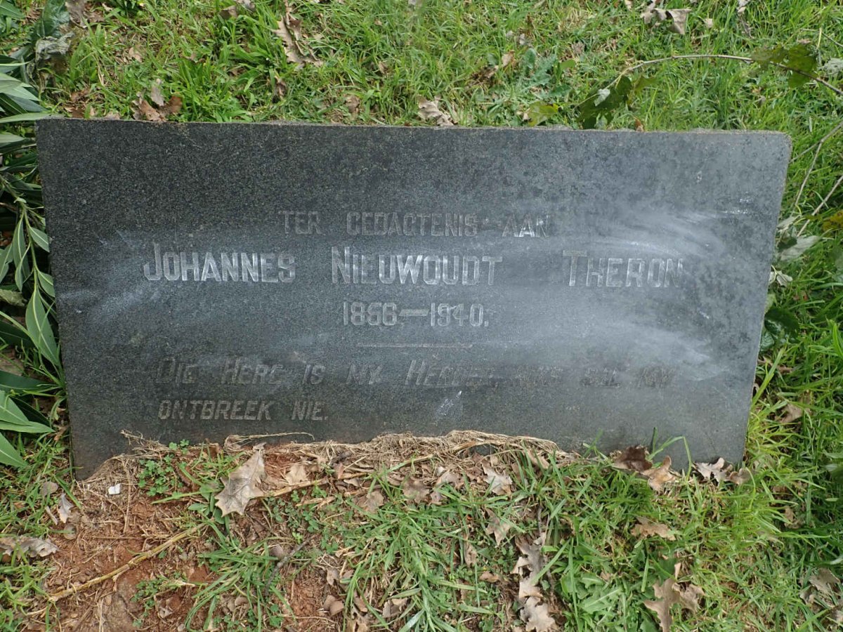 THERON Johannes Nieuwoudt 1856-1940