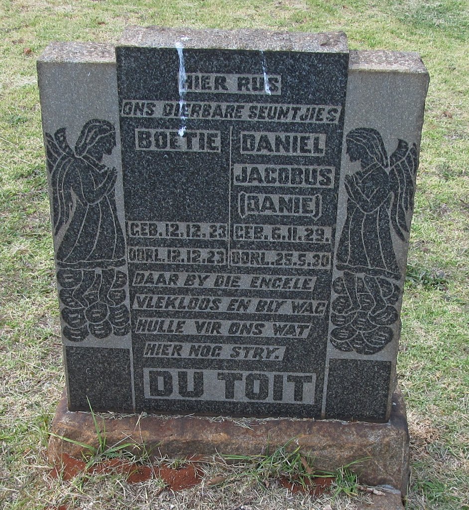 TOIT Boetie, du 1923-1923 :: DU TOIT Daniel Jacobus 1929-1930