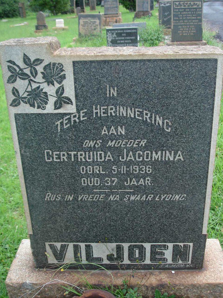 VILJOEN Gertruida Jacomina -1936