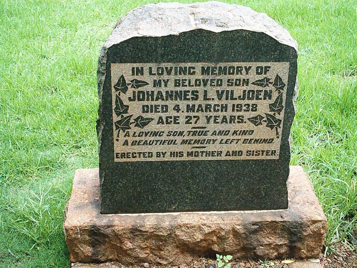VILJOEN Johannes L. -1938