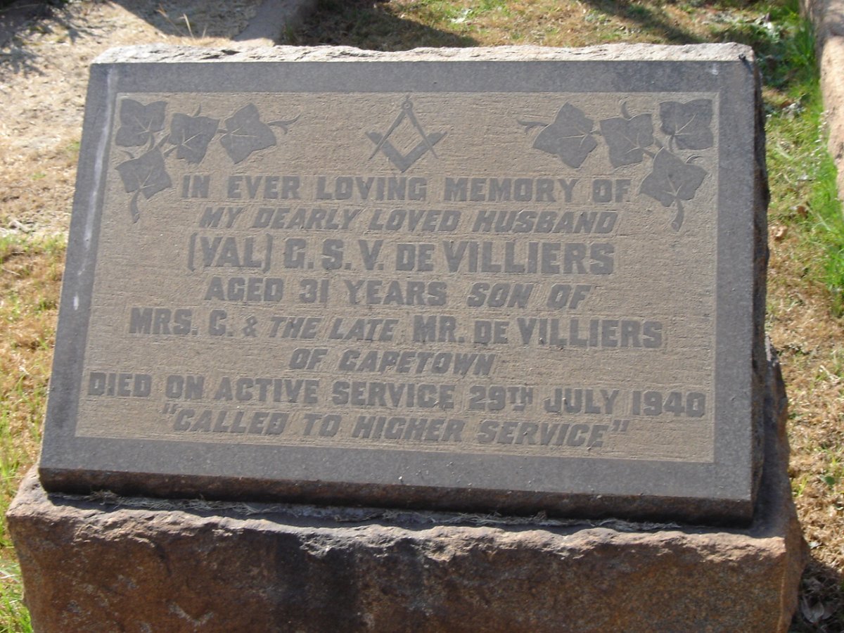 VILLIERS G.S.V, de -1940