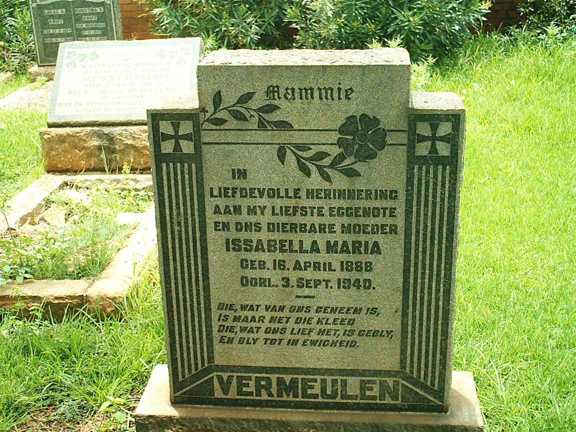 VERMEULEN Issabella Maria 1888-1940