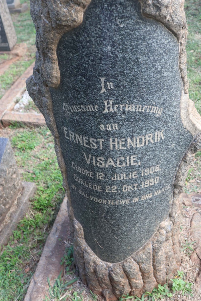 VISAGIE Ernest Hendrik 1908-19?0