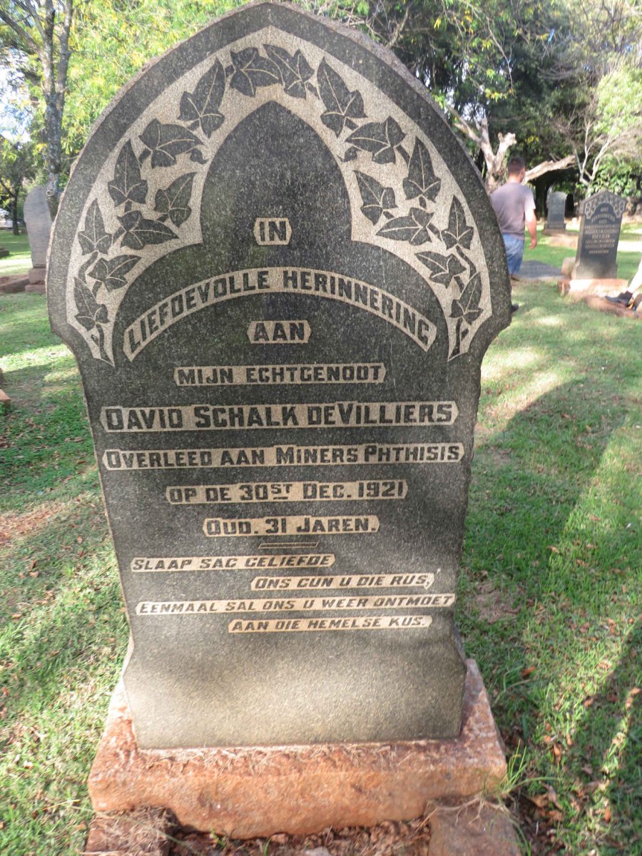 VILLIERS David Schalk, de -1921