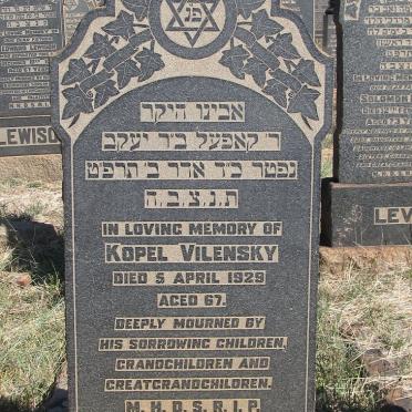 VILENSKY Kopel -1929