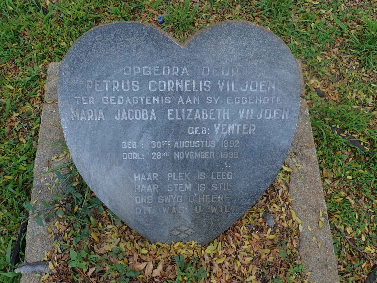 VILJOEN Maria Jacoba Elizabeth nee VENTER 1892-1939